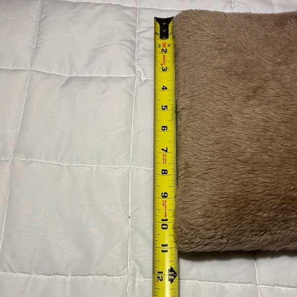 Soft Brown Faux Fur Pillow - Picture 6 of 8